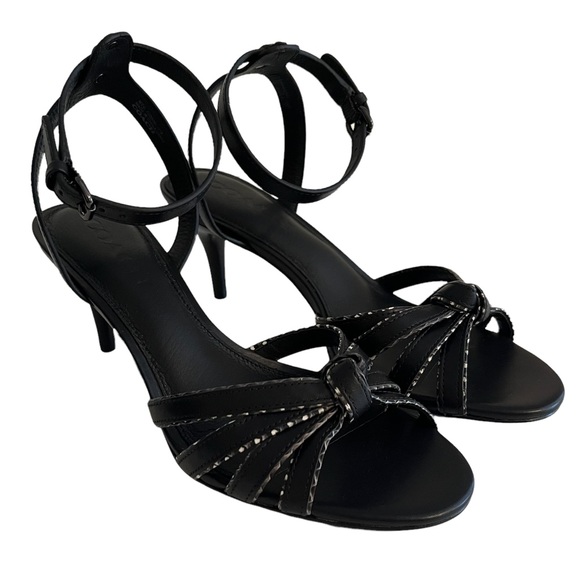 Coach "Meg" Ankle Strap Heeled Sandal 7 - Picture 1 of 8